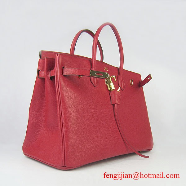 Hermes Birkin 40cm Togo Bag Red 6099